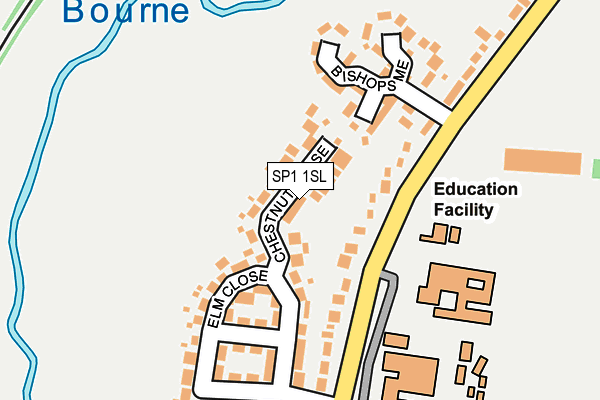 SP1 1SL map - OS OpenMap – Local (Ordnance Survey)