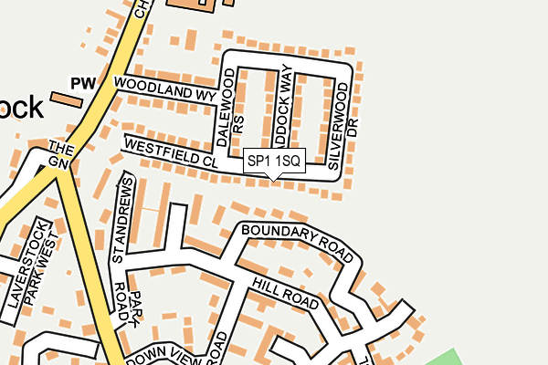 SP1 1SQ map - OS OpenMap – Local (Ordnance Survey)