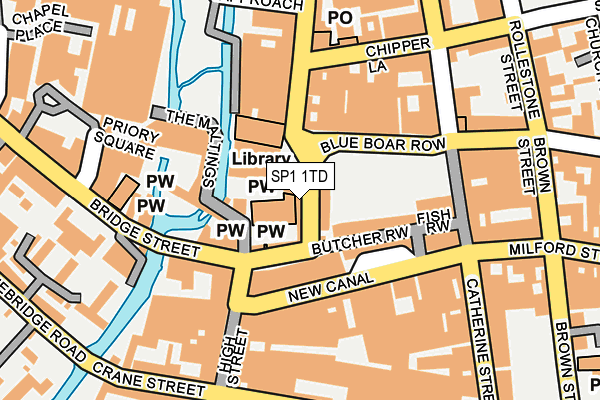 SP1 1TD map - OS OpenMap – Local (Ordnance Survey)