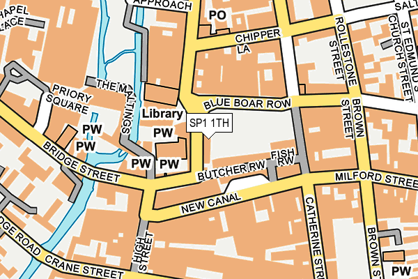 SP1 1TH map - OS OpenMap – Local (Ordnance Survey)