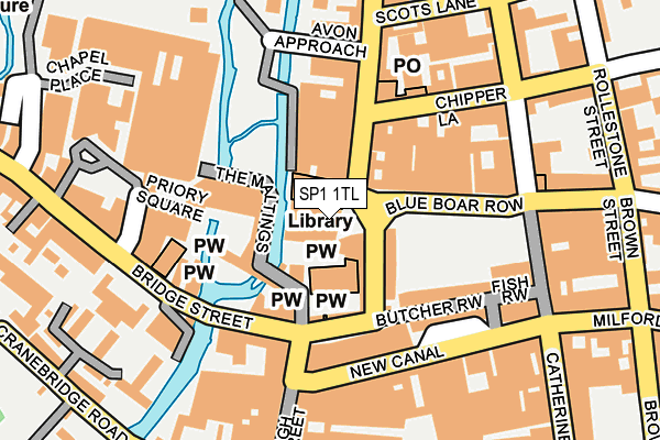 SP1 1TL map - OS OpenMap – Local (Ordnance Survey)