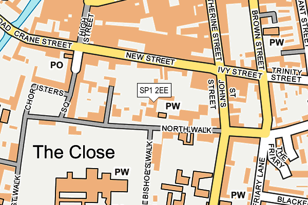 SP1 2EE map - OS OpenMap – Local (Ordnance Survey)