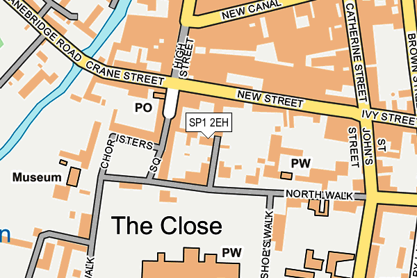 SP1 2EH map - OS OpenMap – Local (Ordnance Survey)