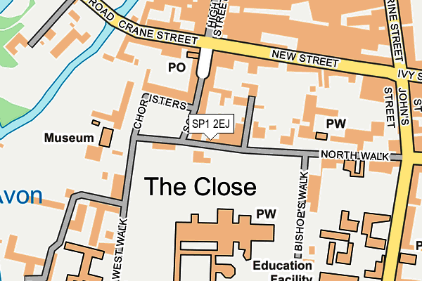 SP1 2EJ map - OS OpenMap – Local (Ordnance Survey)