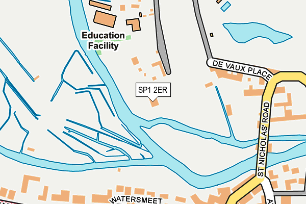 SP1 2ER map - OS OpenMap – Local (Ordnance Survey)