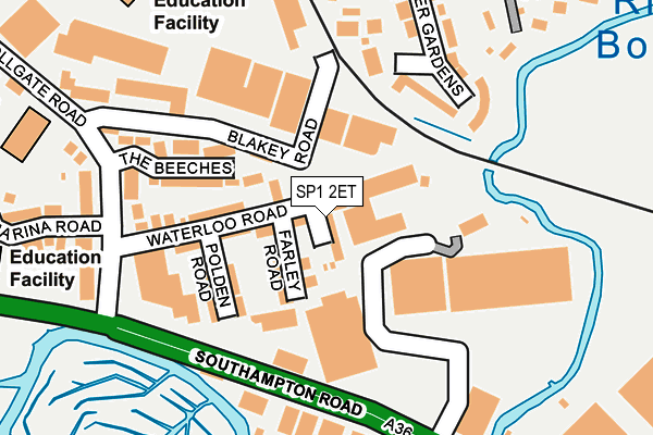 SP1 2ET map - OS OpenMap – Local (Ordnance Survey)