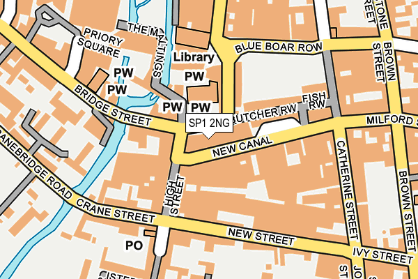 SP1 2NG map - OS OpenMap – Local (Ordnance Survey)