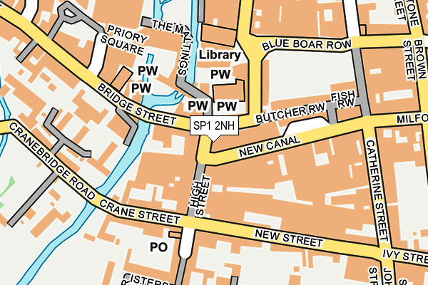 SP1 2NH map - OS OpenMap – Local (Ordnance Survey)