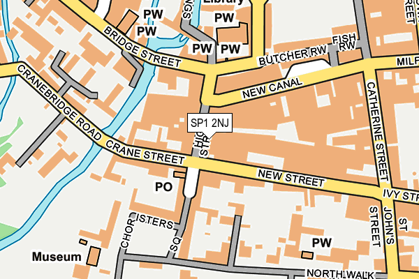 SP1 2NJ map - OS OpenMap – Local (Ordnance Survey)