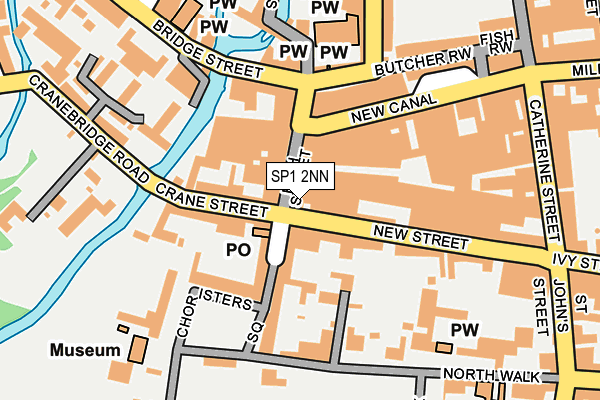 SP1 2NN map - OS OpenMap – Local (Ordnance Survey)