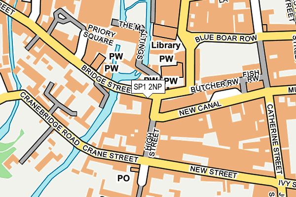 SP1 2NP map - OS OpenMap – Local (Ordnance Survey)