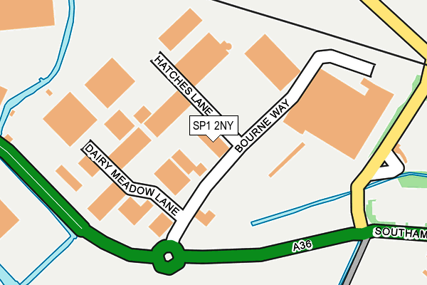 SP1 2NY map - OS OpenMap – Local (Ordnance Survey)