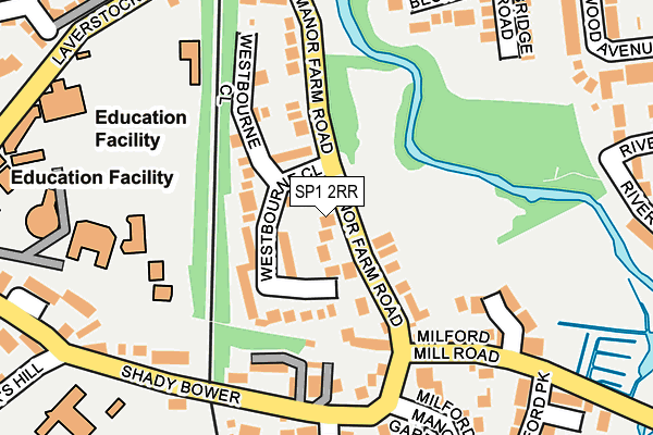 SP1 2RR map - OS OpenMap – Local (Ordnance Survey)