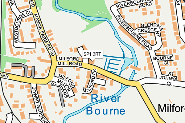 SP1 2RT map - OS OpenMap – Local (Ordnance Survey)