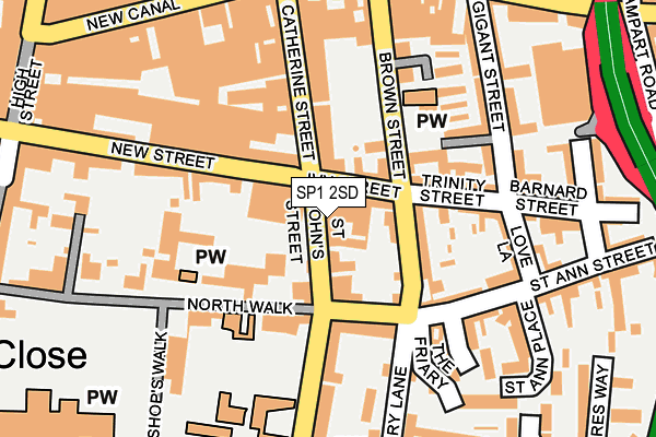 SP1 2SD map - OS OpenMap – Local (Ordnance Survey)