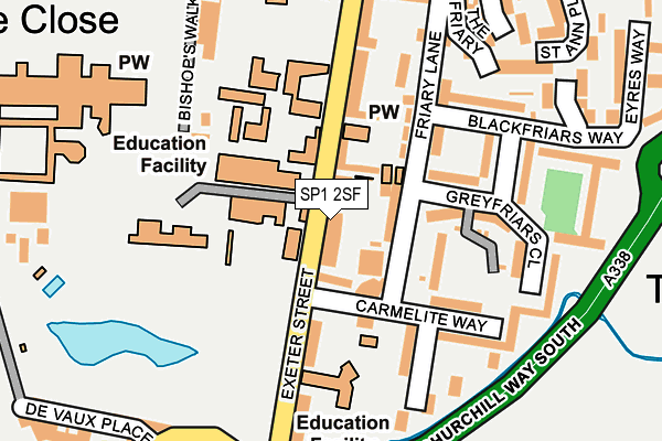 SP1 2SF map - OS OpenMap – Local (Ordnance Survey)