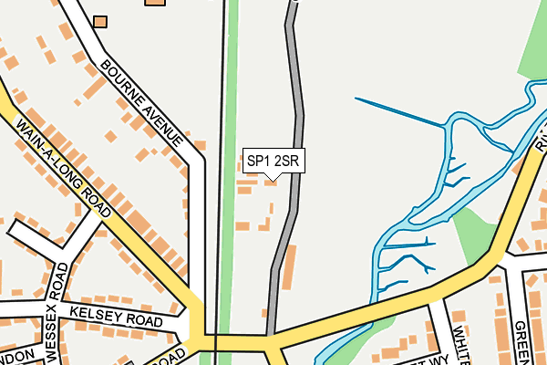 SP1 2SR map - OS OpenMap – Local (Ordnance Survey)