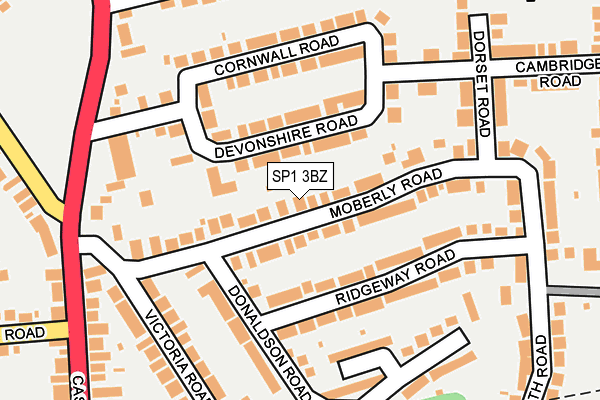 SP1 3BZ map - OS OpenMap – Local (Ordnance Survey)