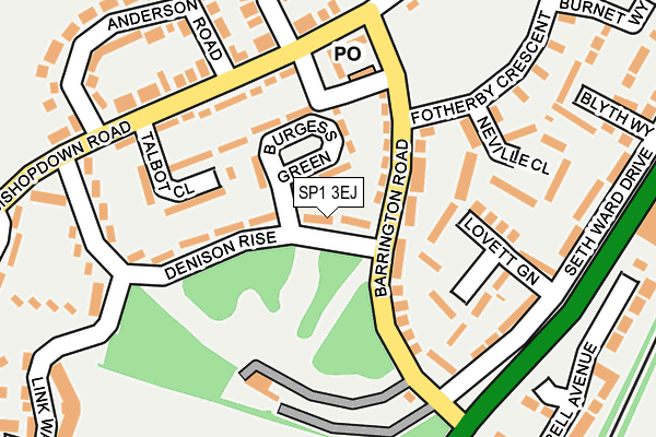 SP1 3EJ map - OS OpenMap – Local (Ordnance Survey)