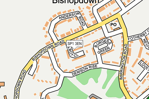 SP1 3EN map - OS OpenMap – Local (Ordnance Survey)