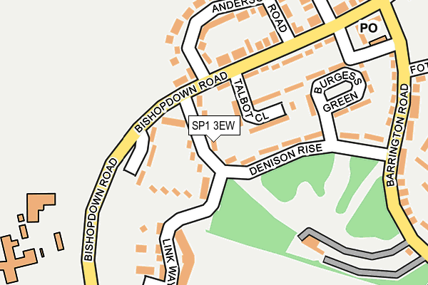 SP1 3EW map - OS OpenMap – Local (Ordnance Survey)