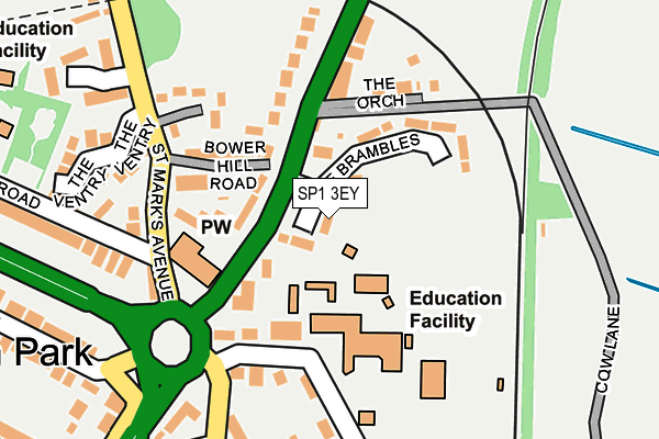 SP1 3EY map - OS OpenMap – Local (Ordnance Survey)