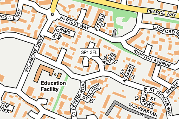 SP1 3FL map - OS OpenMap – Local (Ordnance Survey)