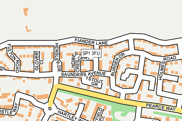 SP1 3FU map - OS OpenMap – Local (Ordnance Survey)