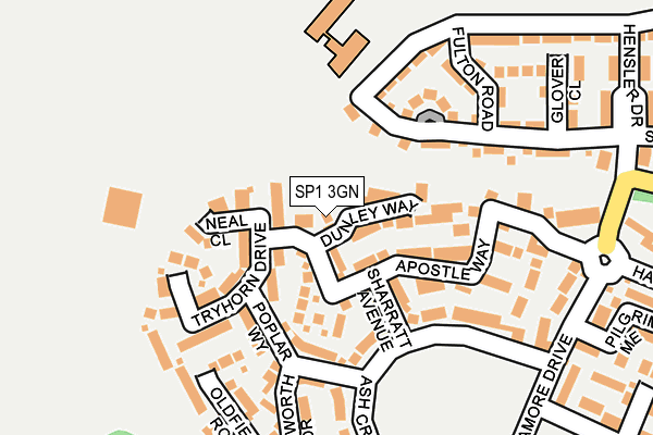 SP1 3GN map - OS OpenMap – Local (Ordnance Survey)