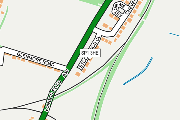 SP1 3HE map - OS OpenMap – Local (Ordnance Survey)