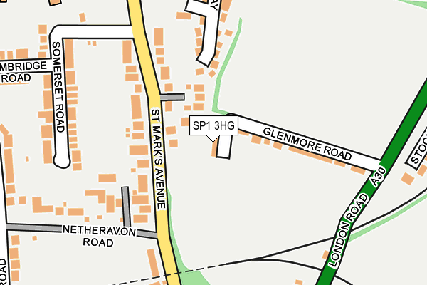 SP1 3HG map - OS OpenMap – Local (Ordnance Survey)