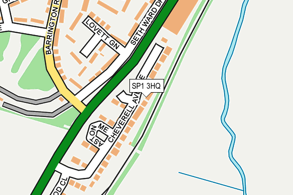 SP1 3HQ map - OS OpenMap – Local (Ordnance Survey)