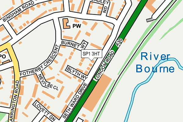 SP1 3HT map - OS OpenMap – Local (Ordnance Survey)