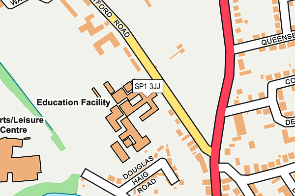 SP1 3JJ map - OS OpenMap – Local (Ordnance Survey)