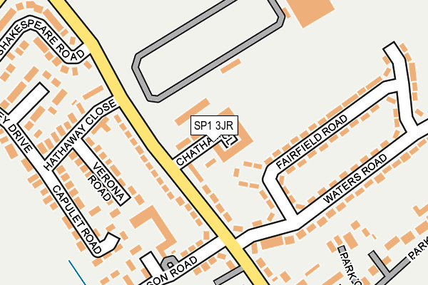 SP1 3JR map - OS OpenMap – Local (Ordnance Survey)