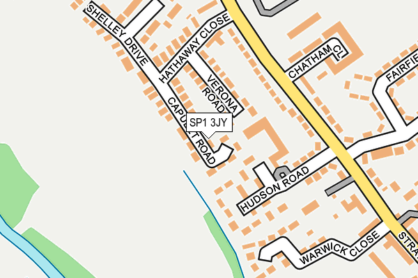 SP1 3JY map - OS OpenMap – Local (Ordnance Survey)