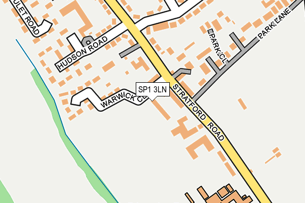 SP1 3LN map - OS OpenMap – Local (Ordnance Survey)