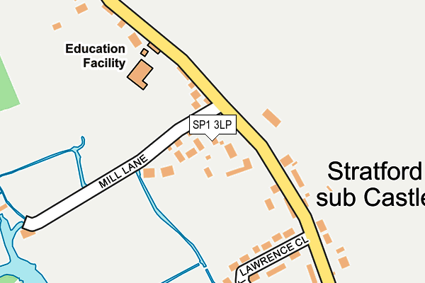 SP1 3LP map - OS OpenMap – Local (Ordnance Survey)