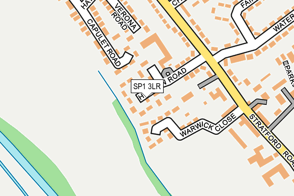 SP1 3LR map - OS OpenMap – Local (Ordnance Survey)
