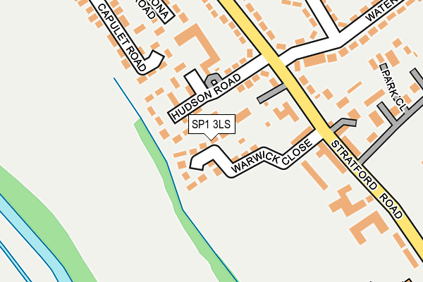 SP1 3LS map - OS OpenMap – Local (Ordnance Survey)