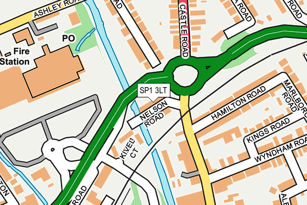 SP1 3LT map - OS OpenMap – Local (Ordnance Survey)