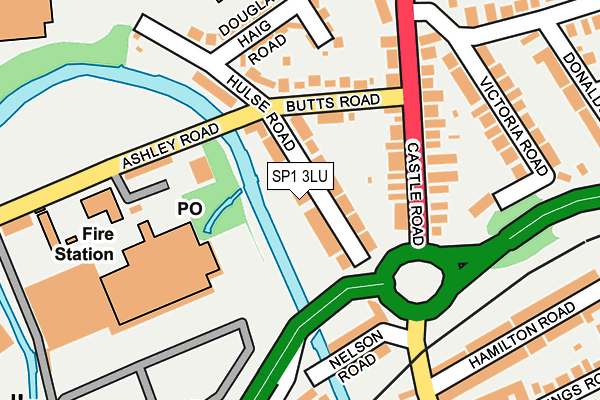 SP1 3LU map - OS OpenMap – Local (Ordnance Survey)