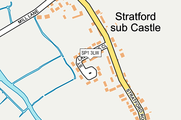 SP1 3LW map - OS OpenMap – Local (Ordnance Survey)