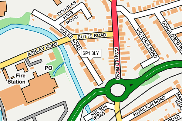 SP1 3LY map - OS OpenMap – Local (Ordnance Survey)