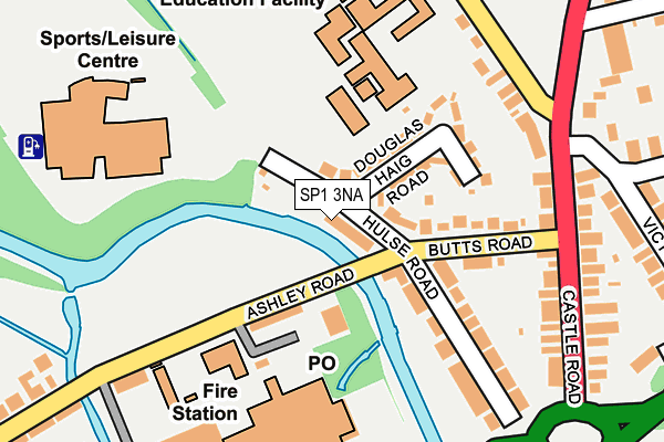 SP1 3NA map - OS OpenMap – Local (Ordnance Survey)