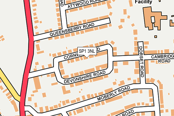 SP1 3NL map - OS OpenMap – Local (Ordnance Survey)