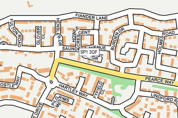 SP1 3QF map - OS OpenMap – Local (Ordnance Survey)