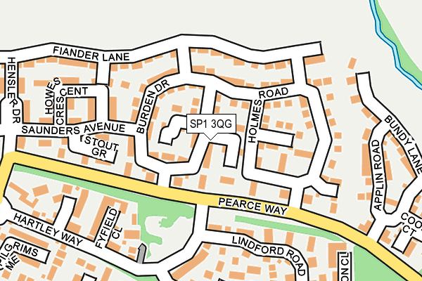 SP1 3QG map - OS OpenMap – Local (Ordnance Survey)