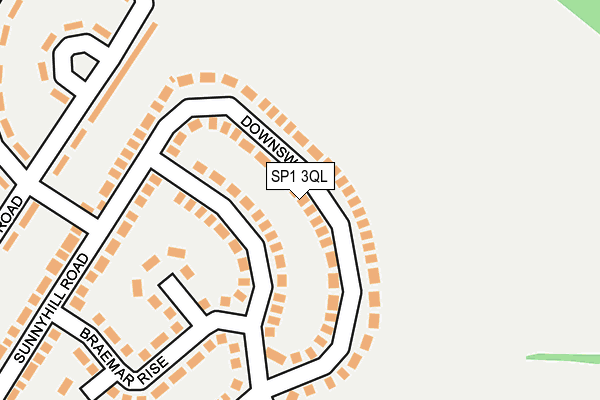 SP1 3QL map - OS OpenMap – Local (Ordnance Survey)