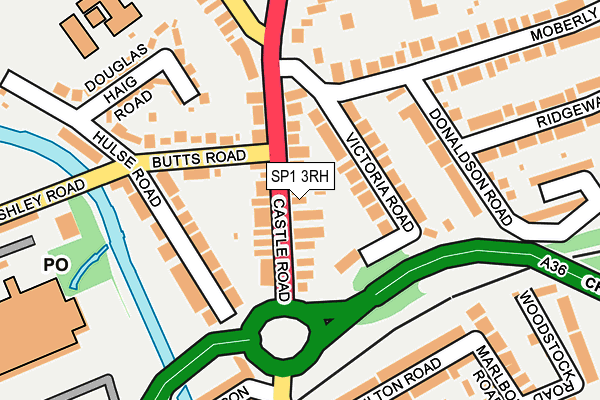 SP1 3RH map - OS OpenMap – Local (Ordnance Survey)